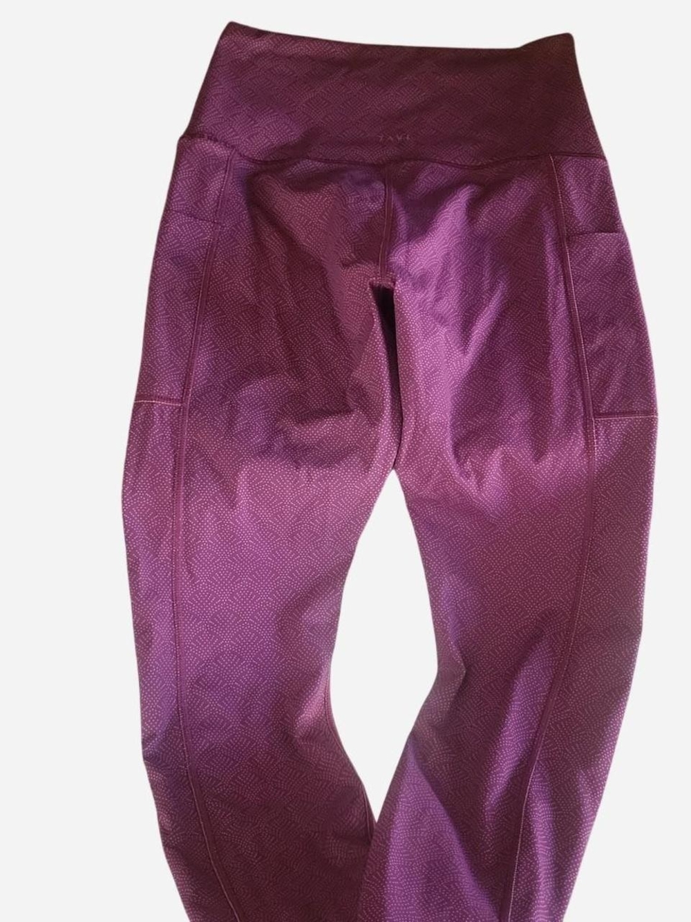 High-Waist 💜 Purple Leggings with Side Pockets ~ Tavi